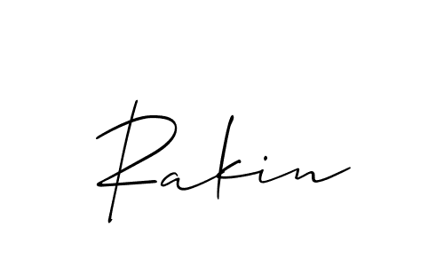 How to make Rakin signature? Allison_Script is a professional autograph style. Create handwritten signature for Rakin name. Rakin signature style 2 images and pictures png