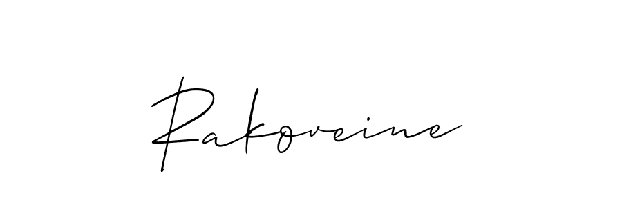 Once you've used our free online signature maker to create your best signature Allison_Script style, it's time to enjoy all of the benefits that Rakoveine name signing documents. Rakoveine signature style 2 images and pictures png