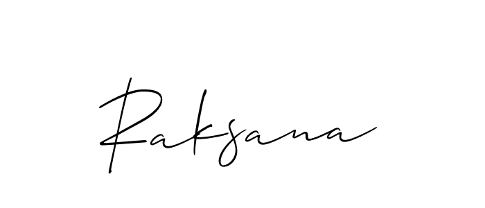 if you are searching for the best signature style for your name Raksana. so please give up your signature search. here we have designed multiple signature styles  using Allison_Script. Raksana signature style 2 images and pictures png