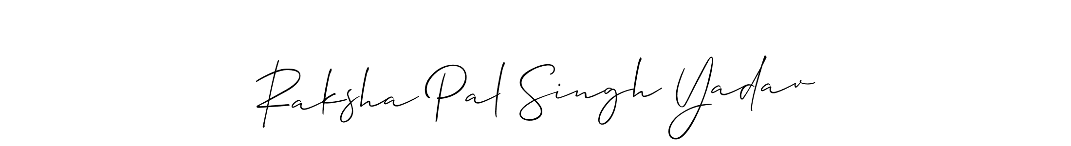 Create a beautiful signature design for name Raksha Pal Singh Yadav. With this signature (Allison_Script) fonts, you can make a handwritten signature for free. Raksha Pal Singh Yadav signature style 2 images and pictures png