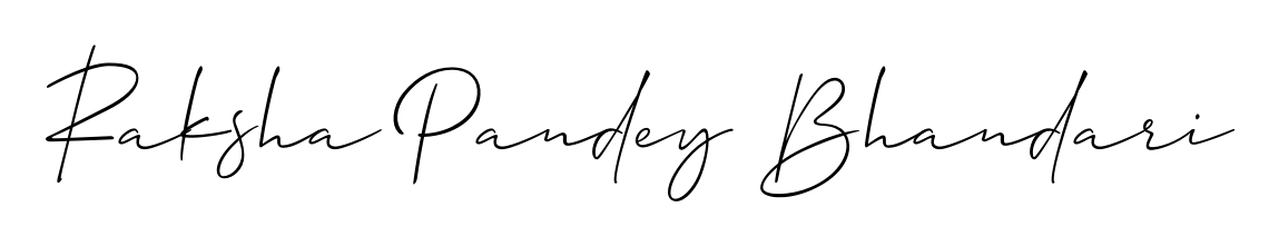 Raksha Pandey Bhandari stylish signature style. Best Handwritten Sign (Allison_Script) for my name. Handwritten Signature Collection Ideas for my name Raksha Pandey Bhandari. Raksha Pandey Bhandari signature style 2 images and pictures png