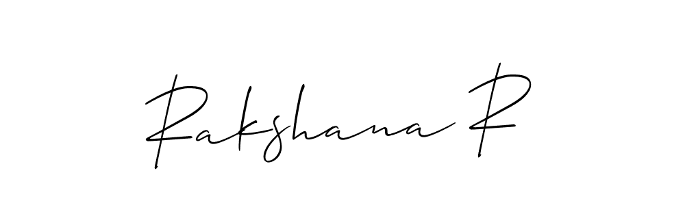 Best and Professional Signature Style for Rakshana R. Allison_Script Best Signature Style Collection. Rakshana R signature style 2 images and pictures png