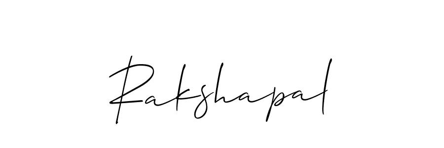How to Draw Rakshapal signature style? Allison_Script is a latest design signature styles for name Rakshapal. Rakshapal signature style 2 images and pictures png