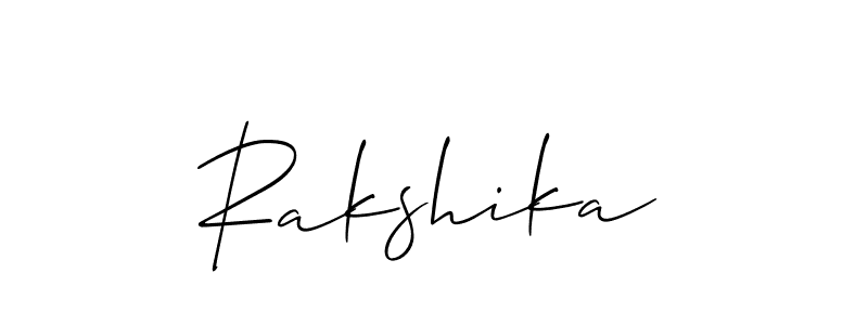 Make a beautiful signature design for name Rakshika. Use this online signature maker to create a handwritten signature for free. Rakshika signature style 2 images and pictures png