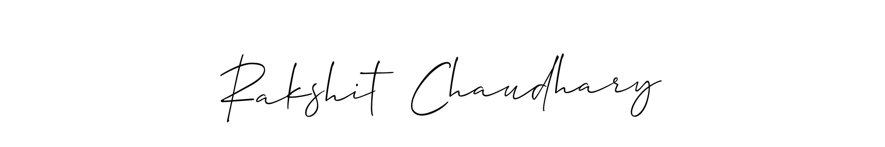 This is the best signature style for the Rakshit  Chaudhary name. Also you like these signature font (Allison_Script). Mix name signature. Rakshit  Chaudhary signature style 2 images and pictures png