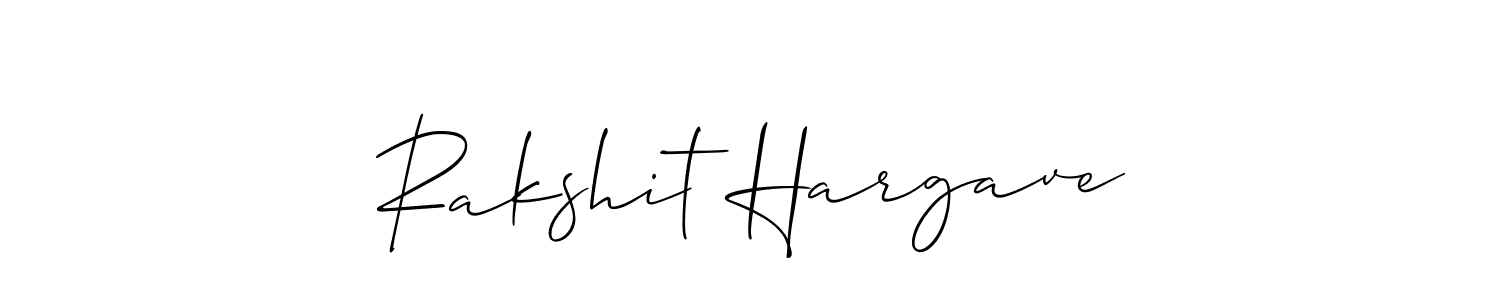 Once you've used our free online signature maker to create your best signature Allison_Script style, it's time to enjoy all of the benefits that Rakshit Hargave name signing documents. Rakshit Hargave signature style 2 images and pictures png