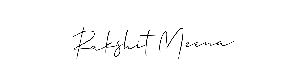 Also we have Rakshit Meena name is the best signature style. Create professional handwritten signature collection using Allison_Script autograph style. Rakshit Meena signature style 2 images and pictures png