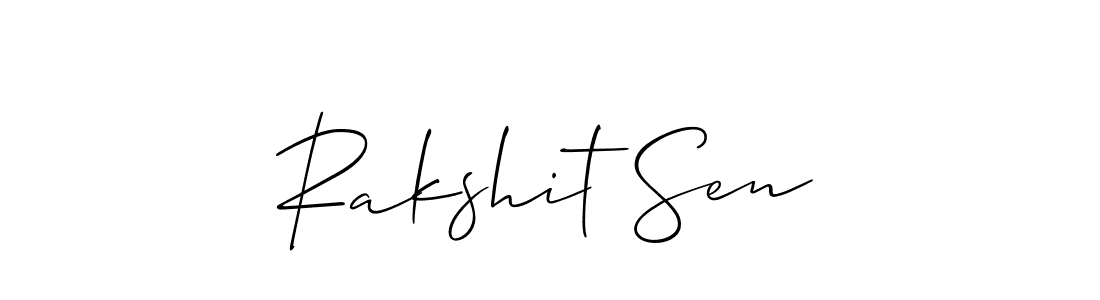 How to Draw Rakshit Sen signature style? Allison_Script is a latest design signature styles for name Rakshit Sen. Rakshit Sen signature style 2 images and pictures png