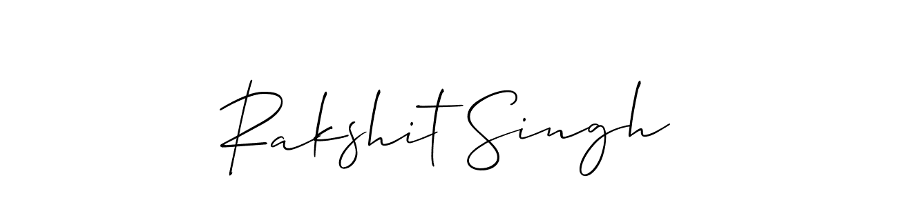 This is the best signature style for the Rakshit Singh name. Also you like these signature font (Allison_Script). Mix name signature. Rakshit Singh signature style 2 images and pictures png