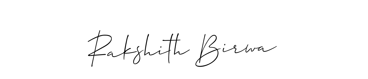 Make a beautiful signature design for name Rakshith Birwa. Use this online signature maker to create a handwritten signature for free. Rakshith Birwa signature style 2 images and pictures png