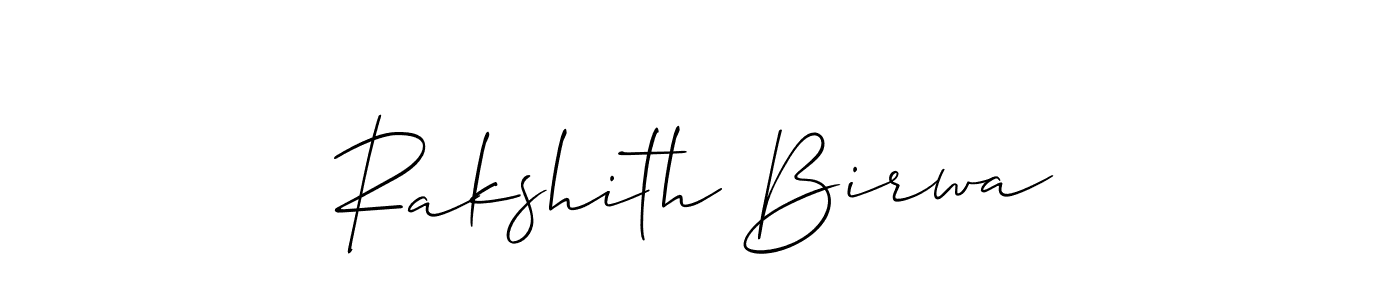 Best and Professional Signature Style for Rakshith Birwa. Allison_Script Best Signature Style Collection. Rakshith Birwa signature style 2 images and pictures png