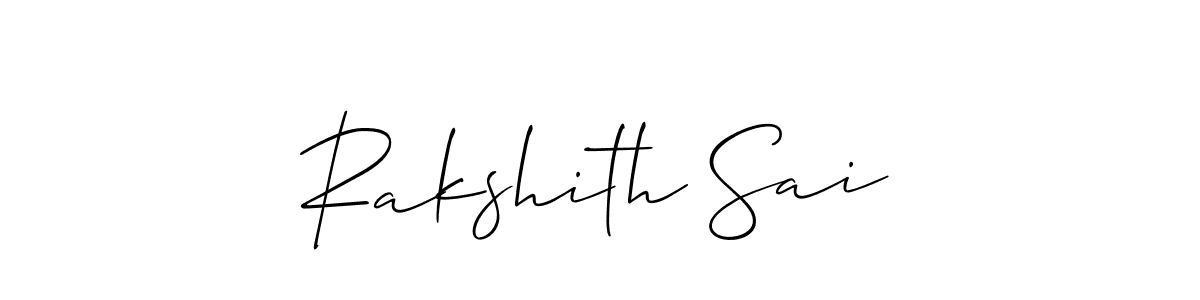 Here are the top 10 professional signature styles for the name Rakshith Sai. These are the best autograph styles you can use for your name. Rakshith Sai signature style 2 images and pictures png