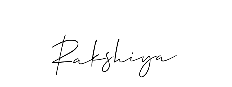 Also You can easily find your signature by using the search form. We will create Rakshiya name handwritten signature images for you free of cost using Allison_Script sign style. Rakshiya signature style 2 images and pictures png