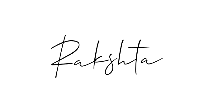 You can use this online signature creator to create a handwritten signature for the name Rakshta. This is the best online autograph maker. Rakshta signature style 2 images and pictures png