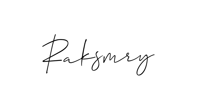 Make a beautiful signature design for name Raksmry. Use this online signature maker to create a handwritten signature for free. Raksmry signature style 2 images and pictures png