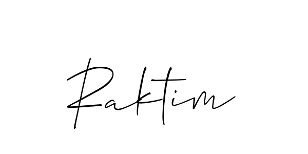 Raktim stylish signature style. Best Handwritten Sign (Allison_Script) for my name. Handwritten Signature Collection Ideas for my name Raktim. Raktim signature style 2 images and pictures png