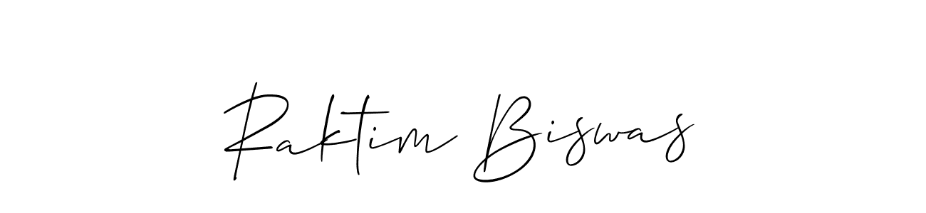 Also You can easily find your signature by using the search form. We will create Raktim Biswas name handwritten signature images for you free of cost using Allison_Script sign style. Raktim Biswas signature style 2 images and pictures png