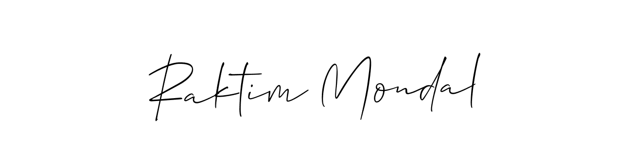 Create a beautiful signature design for name Raktim Mondal. With this signature (Allison_Script) fonts, you can make a handwritten signature for free. Raktim Mondal signature style 2 images and pictures png