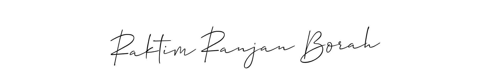 Design your own signature with our free online signature maker. With this signature software, you can create a handwritten (Allison_Script) signature for name Raktim Ranjan Borah. Raktim Ranjan Borah signature style 2 images and pictures png