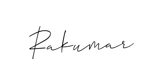 The best way (Allison_Script) to make a short signature is to pick only two or three words in your name. The name Rakumar include a total of six letters. For converting this name. Rakumar signature style 2 images and pictures png