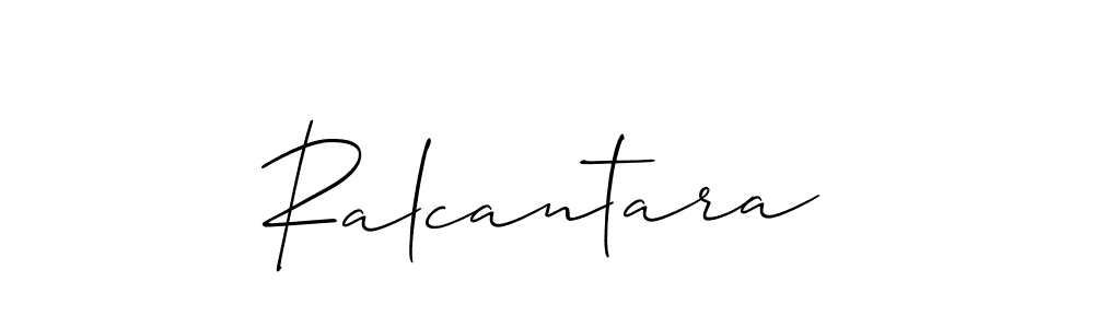 You should practise on your own different ways (Allison_Script) to write your name (Ralcantara) in signature. don't let someone else do it for you. Ralcantara signature style 2 images and pictures png