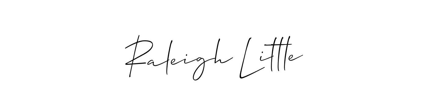 Create a beautiful signature design for name Raleigh Little. With this signature (Allison_Script) fonts, you can make a handwritten signature for free. Raleigh Little signature style 2 images and pictures png
