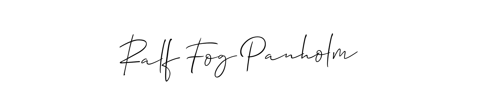 Similarly Allison_Script is the best handwritten signature design. Signature creator online .You can use it as an online autograph creator for name Ralf Fog Panholm. Ralf Fog Panholm signature style 2 images and pictures png