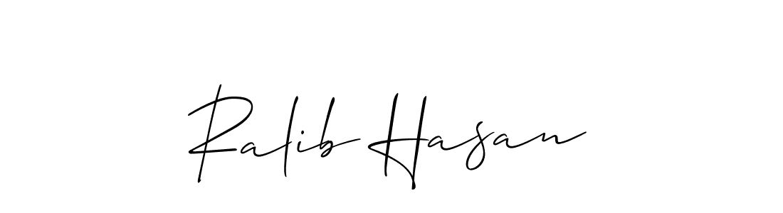 Similarly Allison_Script is the best handwritten signature design. Signature creator online .You can use it as an online autograph creator for name Ralib Hasan. Ralib Hasan signature style 2 images and pictures png