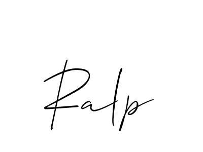 How to make Ralp name signature. Use Allison_Script style for creating short signs online. This is the latest handwritten sign. Ralp signature style 2 images and pictures png