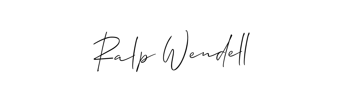 How to Draw Ralp Wendell signature style? Allison_Script is a latest design signature styles for name Ralp Wendell. Ralp Wendell signature style 2 images and pictures png