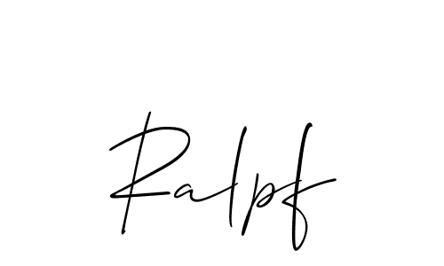 You can use this online signature creator to create a handwritten signature for the name Ralpf. This is the best online autograph maker. Ralpf signature style 2 images and pictures png