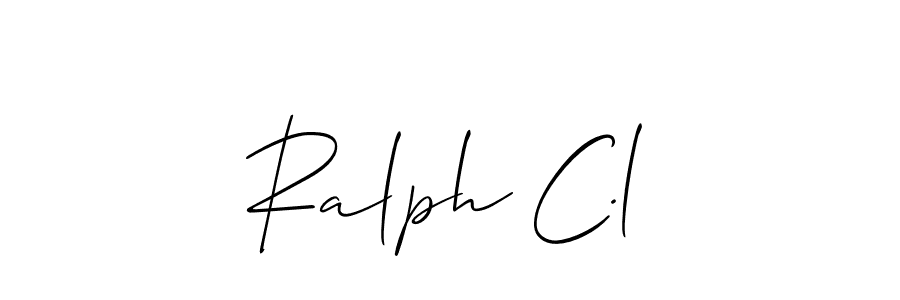 It looks lik you need a new signature style for name Ralph C.l. Design unique handwritten (Allison_Script) signature with our free signature maker in just a few clicks. Ralph C.l signature style 2 images and pictures png