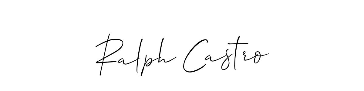 Make a short Ralph Castro signature style. Manage your documents anywhere anytime using Allison_Script. Create and add eSignatures, submit forms, share and send files easily. Ralph Castro signature style 2 images and pictures png