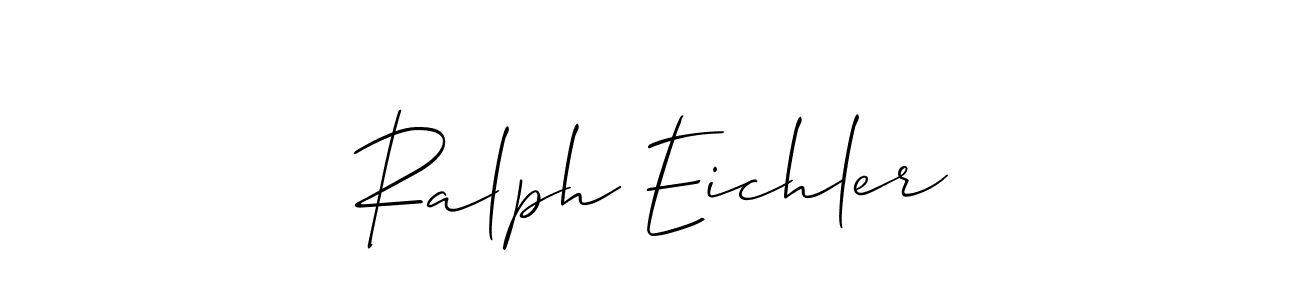 Make a short Ralph Eichler signature style. Manage your documents anywhere anytime using Allison_Script. Create and add eSignatures, submit forms, share and send files easily. Ralph Eichler signature style 2 images and pictures png