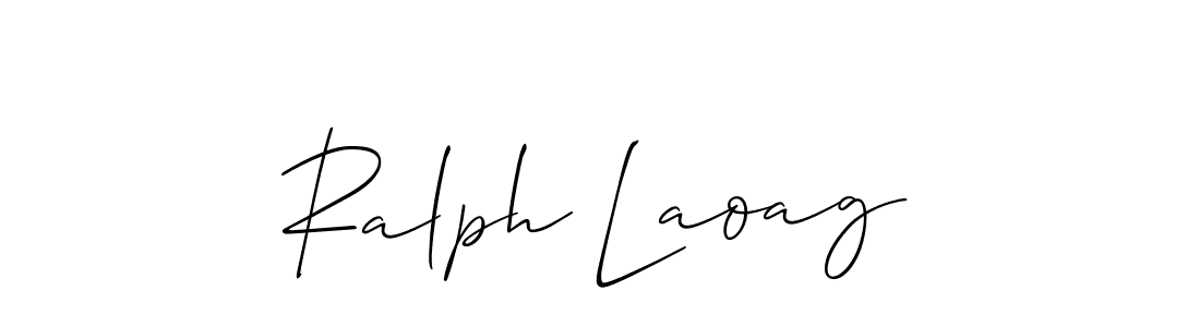 How to Draw Ralph Laoag signature style? Allison_Script is a latest design signature styles for name Ralph Laoag. Ralph Laoag signature style 2 images and pictures png