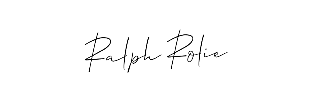 Create a beautiful signature design for name Ralph Rolie. With this signature (Allison_Script) fonts, you can make a handwritten signature for free. Ralph Rolie signature style 2 images and pictures png