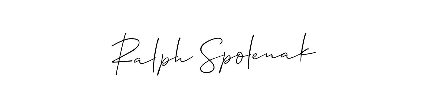 Make a beautiful signature design for name Ralph Spolenak. Use this online signature maker to create a handwritten signature for free. Ralph Spolenak signature style 2 images and pictures png