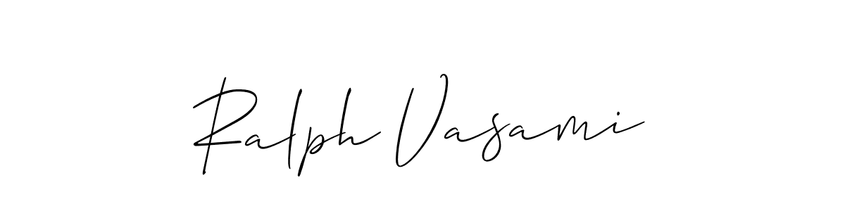 How to make Ralph Vasami signature? Allison_Script is a professional autograph style. Create handwritten signature for Ralph Vasami name. Ralph Vasami signature style 2 images and pictures png