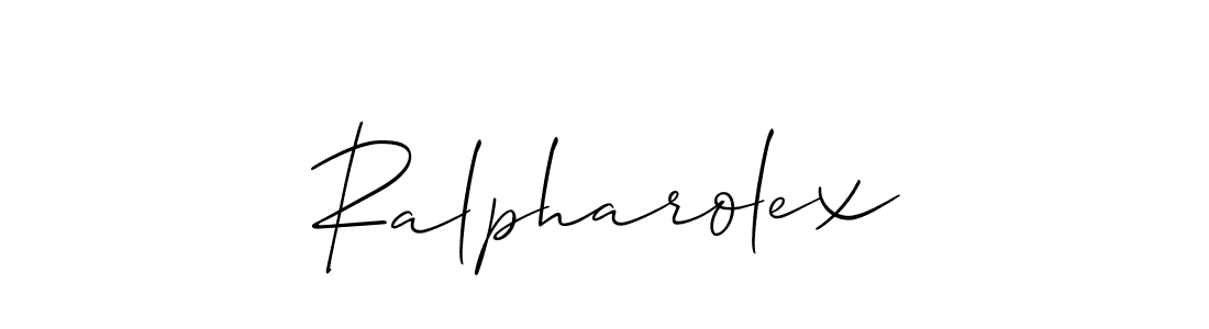 Allison_Script is a professional signature style that is perfect for those who want to add a touch of class to their signature. It is also a great choice for those who want to make their signature more unique. Get Ralpharolex name to fancy signature for free. Ralpharolex signature style 2 images and pictures png