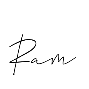 How to make Ram signature? Allison_Script is a professional autograph style. Create handwritten signature for Ram name. Ram signature style 2 images and pictures png