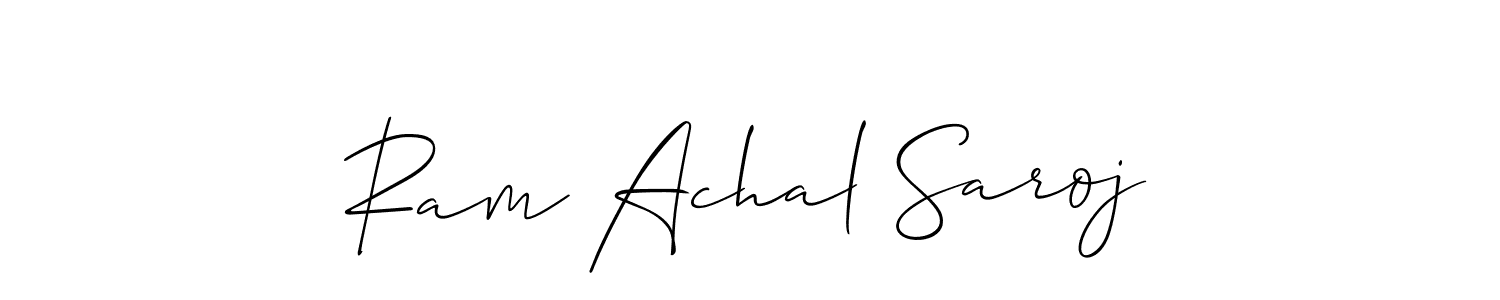 Also You can easily find your signature by using the search form. We will create Ram Achal Saroj name handwritten signature images for you free of cost using Allison_Script sign style. Ram Achal Saroj signature style 2 images and pictures png