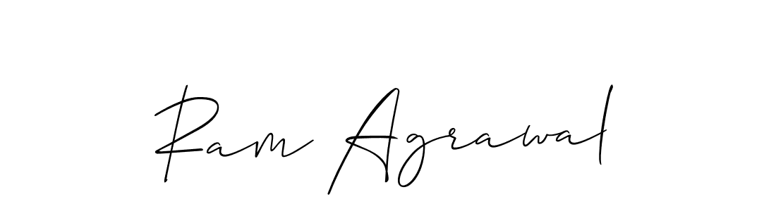 Design your own signature with our free online signature maker. With this signature software, you can create a handwritten (Allison_Script) signature for name Ram Agrawal. Ram Agrawal signature style 2 images and pictures png