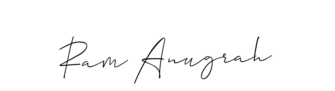 Ram Anugrah stylish signature style. Best Handwritten Sign (Allison_Script) for my name. Handwritten Signature Collection Ideas for my name Ram Anugrah. Ram Anugrah signature style 2 images and pictures png