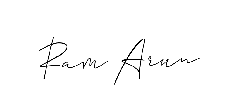 It looks lik you need a new signature style for name Ram Arun. Design unique handwritten (Allison_Script) signature with our free signature maker in just a few clicks. Ram Arun signature style 2 images and pictures png