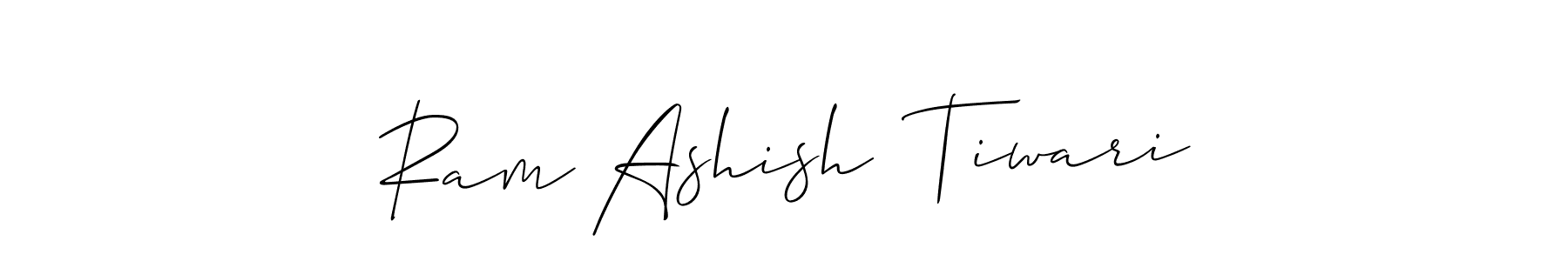 It looks lik you need a new signature style for name Ram Ashish  Tiwari. Design unique handwritten (Allison_Script) signature with our free signature maker in just a few clicks. Ram Ashish  Tiwari signature style 2 images and pictures png