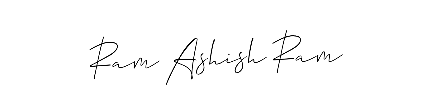 Also we have Ram Ashish Ram name is the best signature style. Create professional handwritten signature collection using Allison_Script autograph style. Ram Ashish Ram signature style 2 images and pictures png