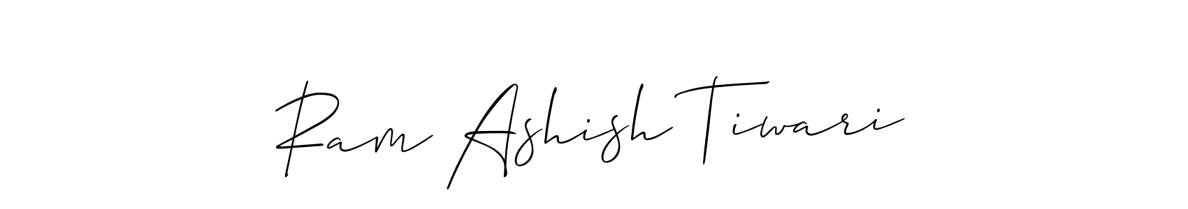 How to Draw Ram Ashish Tiwari signature style? Allison_Script is a latest design signature styles for name Ram Ashish Tiwari. Ram Ashish Tiwari signature style 2 images and pictures png