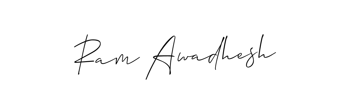 Once you've used our free online signature maker to create your best signature Allison_Script style, it's time to enjoy all of the benefits that Ram Awadhesh name signing documents. Ram Awadhesh signature style 2 images and pictures png