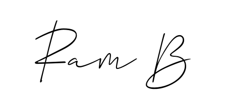 Make a beautiful signature design for name Ram B. Use this online signature maker to create a handwritten signature for free. Ram B signature style 2 images and pictures png