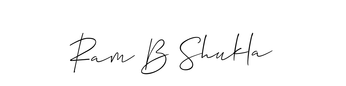 Also we have Ram B Shukla name is the best signature style. Create professional handwritten signature collection using Allison_Script autograph style. Ram B Shukla signature style 2 images and pictures png